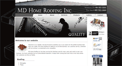 Desktop Screenshot of mdhomeroofing.ca