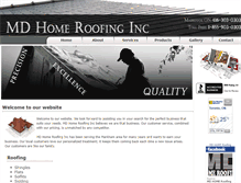 Tablet Screenshot of mdhomeroofing.ca